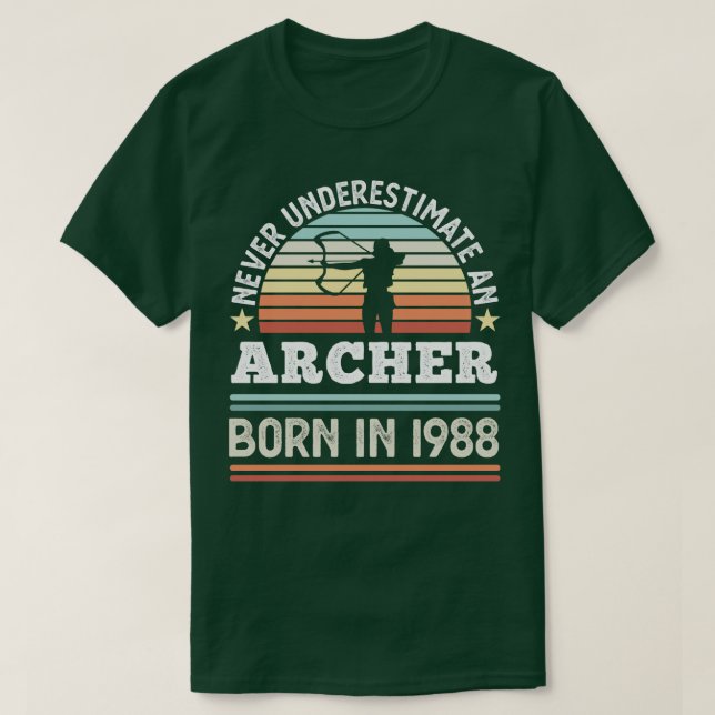 Archer, född 1988, 40:e gåva från födelsedagen t shirt (Design framsida)