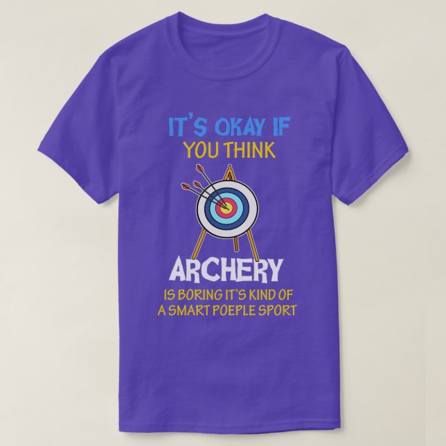 Archer för konstapeln Smart People-sport T Shirt (Design framsida)