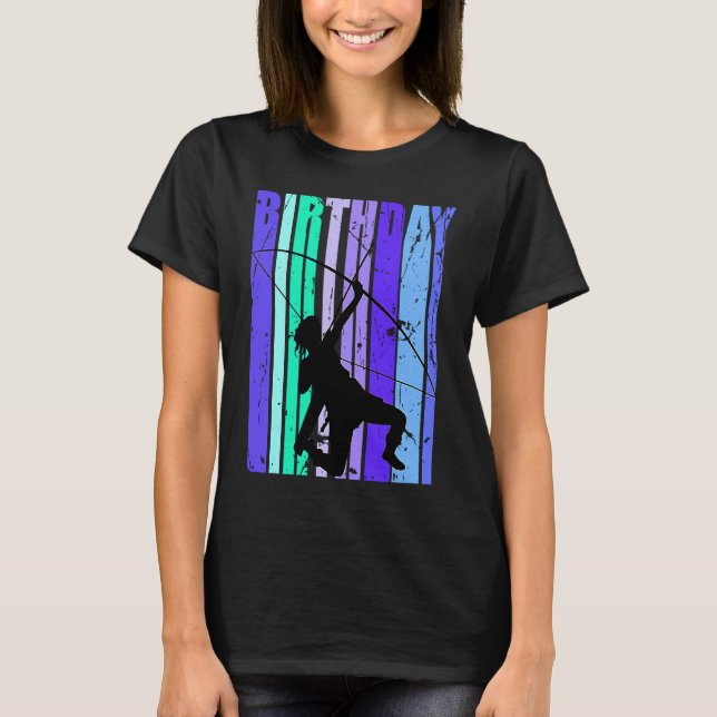 Archer Girls Archery Daughter Queen Teenagers Purp T Shirt (Framsida)