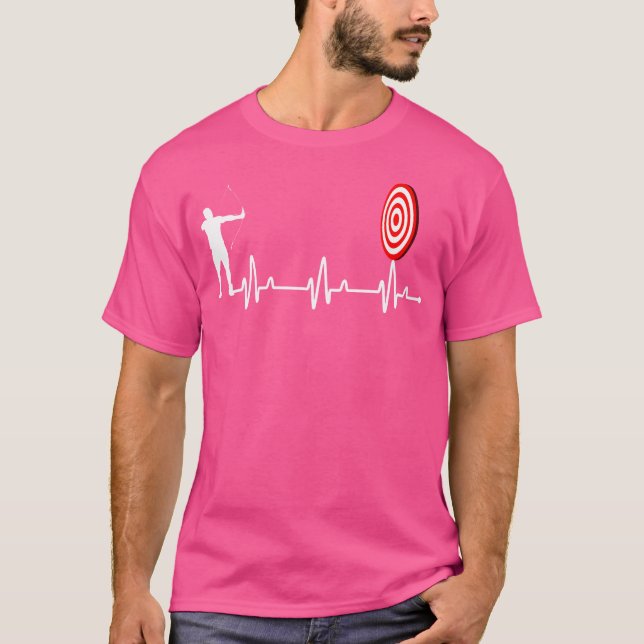 Archer Heartslag Archery Pulse Archery T Shirt (Framsida)