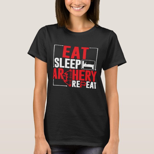 Archer Hunter Hun, upplöst sömnarkitektur T Shirt (Framsida)