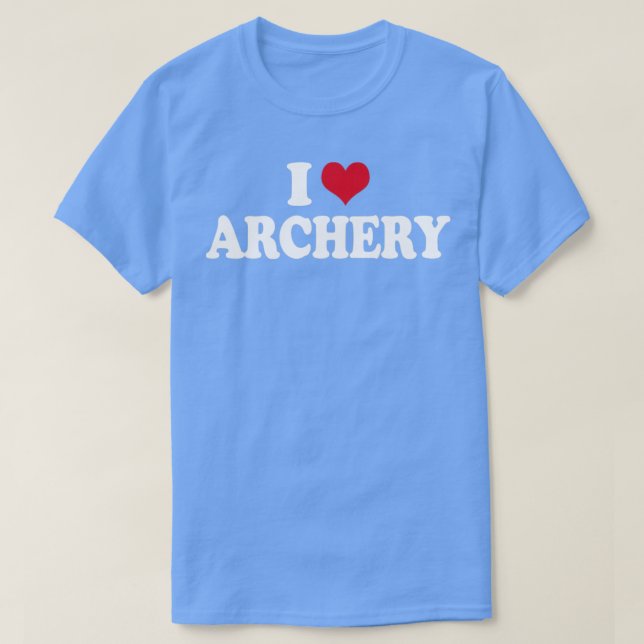 Archer I Kärlek Archery Bow and Arrow T Shirt (Design framsida)