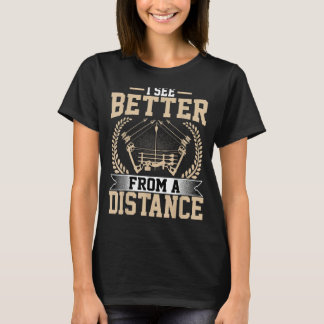 Archer I Se bättre från en Avstånd Crossbow Arc T Shirt