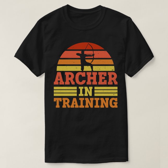Archer in Training Archery Bow Archer T Shirt (Design framsida)