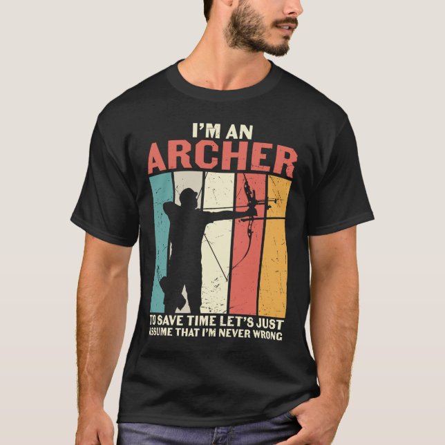Archer Låt oss att jag aldrig har fel T Shirt (Framsida)
