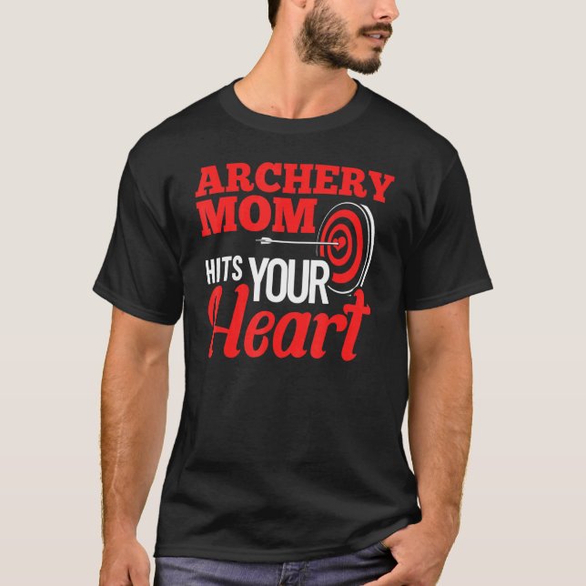 Archer Mamma Bow Arrow Game Mor, citattecken för A T Shirt (Framsida)