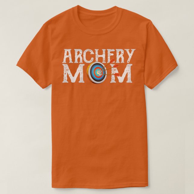 Archer Mamma Target Proud Parent Bow Arrow T Shirt (Design framsida)
