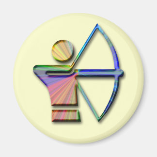 Archer med båge och pil magnet