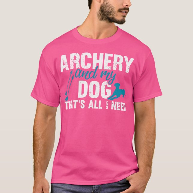 Archer med Hund T Shirt (Framsida)