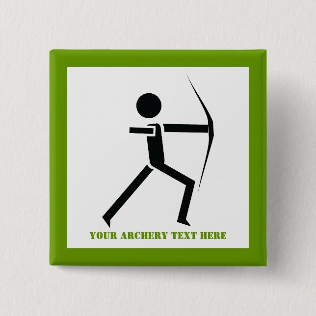 Archer med sin anpassningsbar för gröntens svarta  knapp (Framsida)