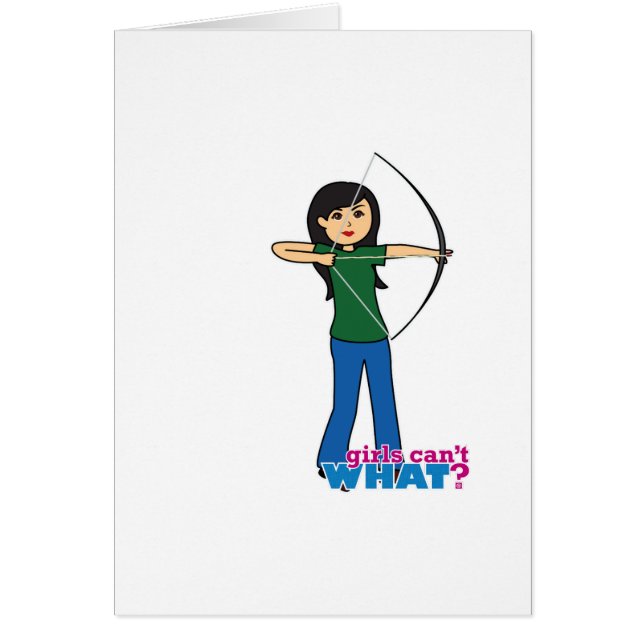 Archer - medel hälsningskort (Framsidan)