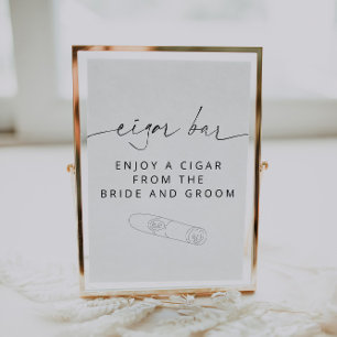 ARCHER Minimalisttecken för Cigar Pub Poster