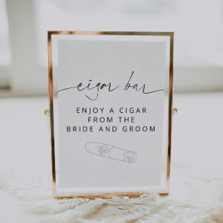 ARCHER Minimalisttecken för Cigar Pub Poster