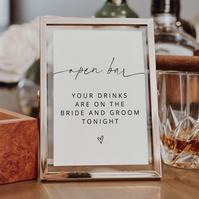 ARCHER-minimalisttecken för Open Pub-tecken Poster (Skapare uppladdad)