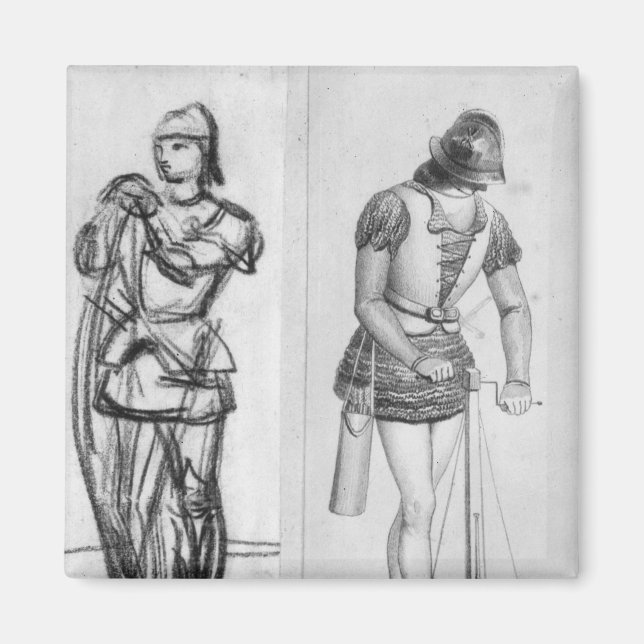 Archer och Cross bowman Magnet (Framsidan)