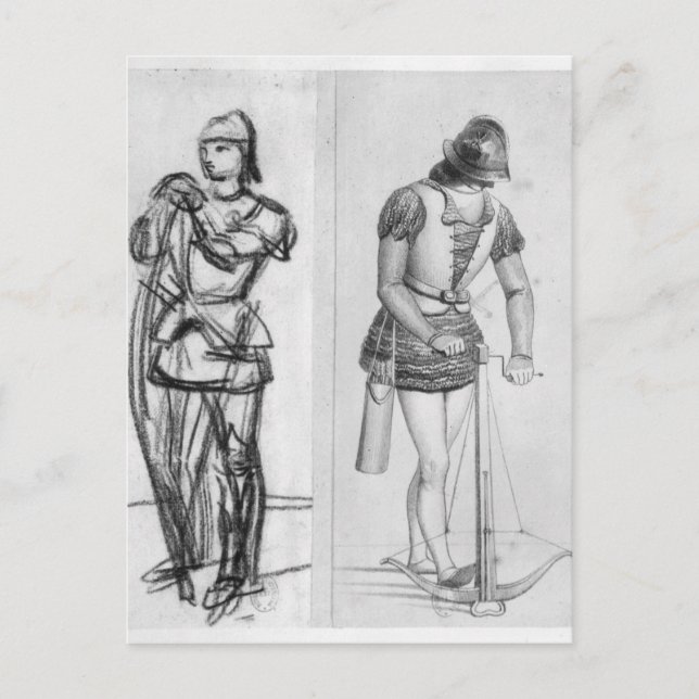 Archer och Cross bowman Vykort (Framsida)