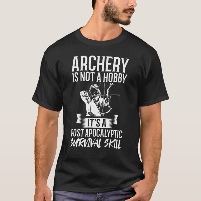 Archer Outfit Archery Quote Bow Arrow-matchning T Shirt (Framsida)