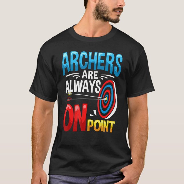 Archer Outfit Bow Arrow Game Archery Arching Archi T Shirt (Framsida)