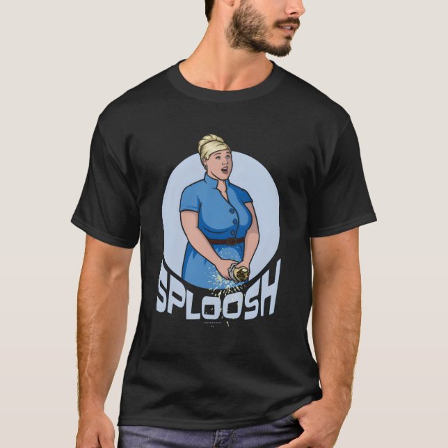 Archer Pam Sploosh Longsleeve T Shirt (Framsida)