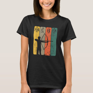 Archer Periodic Bord Inslag Bow Hunting Archery T Shirt