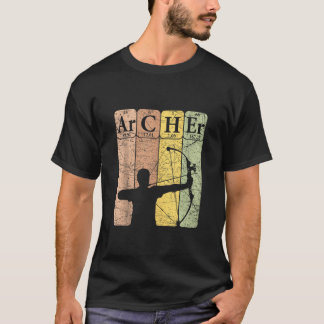 Archer Periodic Bord Inslag Bow Hunting Archery T Shirt