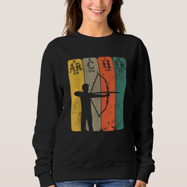Archer Periodic Table Elements Bow Hunting Archery T Shirt (Framsida)