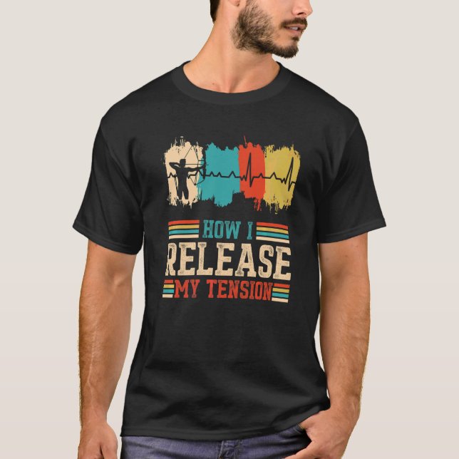 Archer-pulsslag frigör min spänning t shirt (Framsida)
