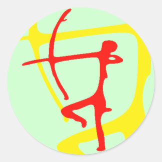 Archer Sticker Runt Klistermärke