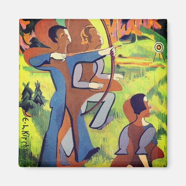 Archers (1935-1937) av Ernst Ludwig Kirchner Magne Magnet (Framsidan)