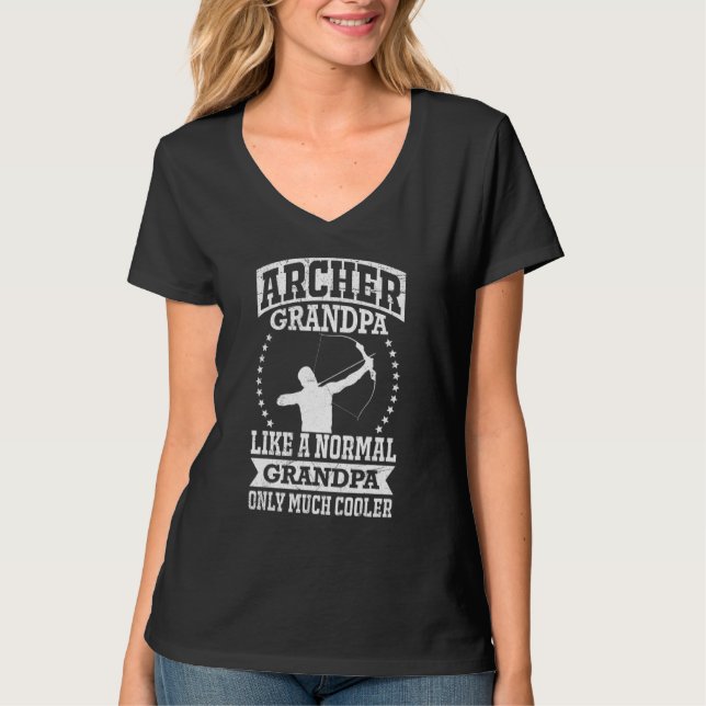 Archers Grandpa Archery T Shirt (Framsida)