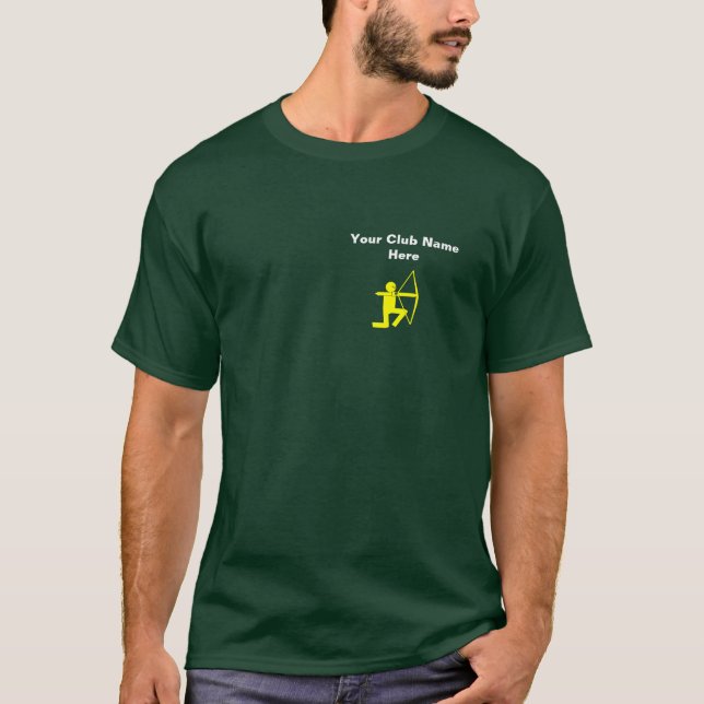 Archers Shirt - lägg till din Klubb Namn! (anpassa Tee (Framsida)