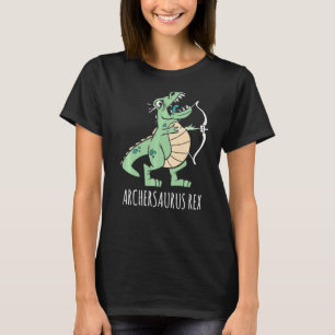 Archersaurus Rex Dinosaur rex Dino Archer Archery T Shirt