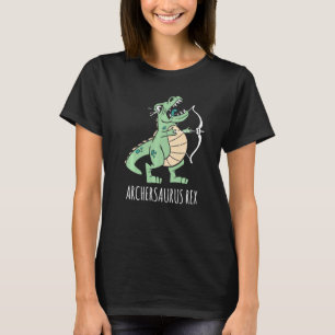 Archersaurus Rex Dinosaur rex Dino Archer Archery T Shirt