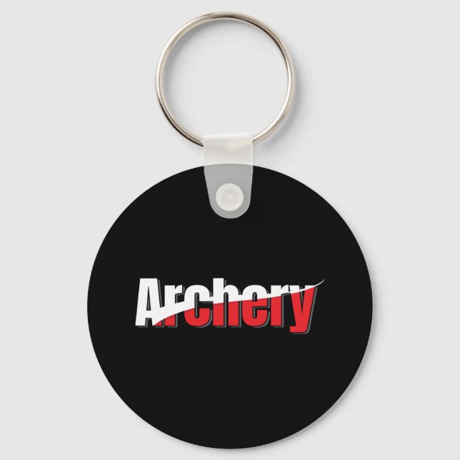 Archery Abstrakt Swant - Graphic Two-Tone Art Nyckelring (Framsida)