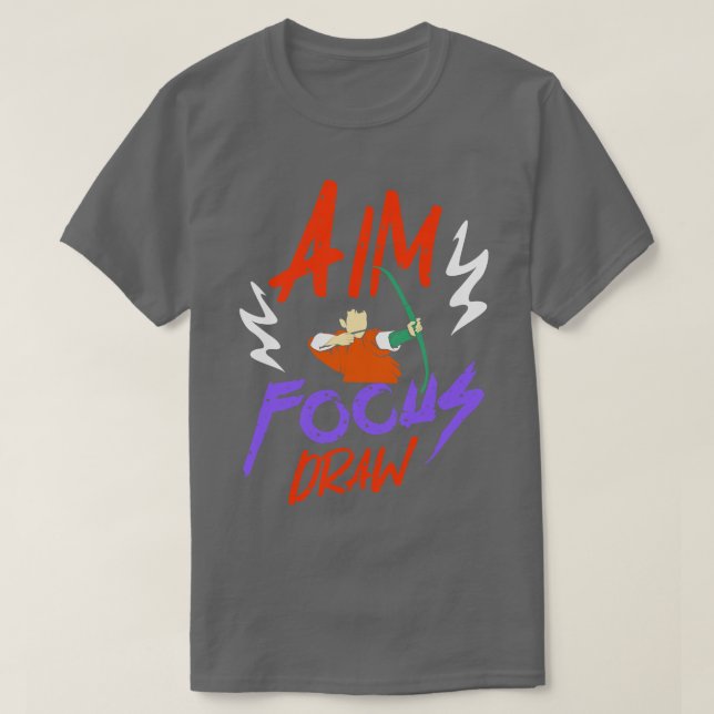 Archery Aim Focus Draw T Shirt (Design framsida)