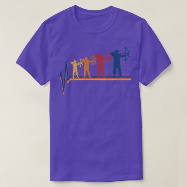 Archery Archer Heartslag T Shirt (Design framsida)