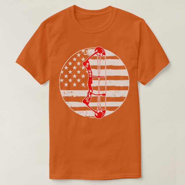 Archery Archer USA flagga Bow T Shirt (Design framsida)