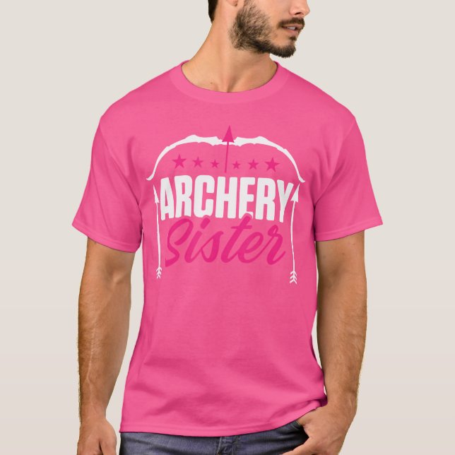 Archery Bow Arrows Archery Sister T Shirt (Framsida)