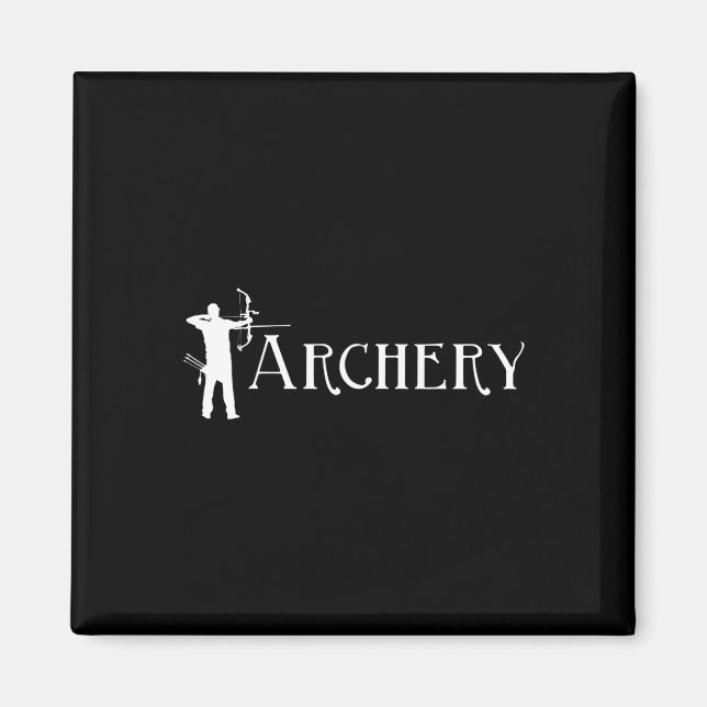 Archery - Bowman Archer Bow Hunting Älskare Bowhun Magnet (Framsidan)