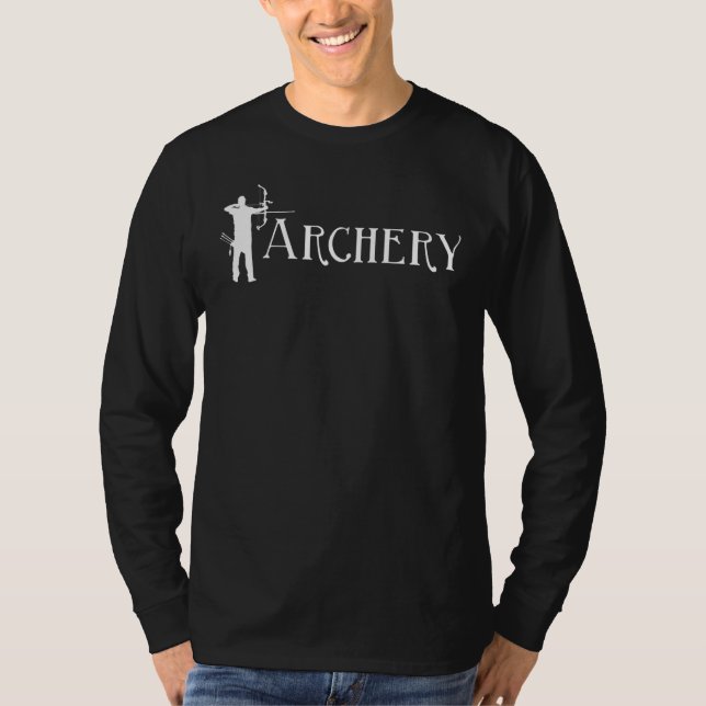 Archery Bowman Archer Bow Hunting Bowhunter T Shirt (Framsida)