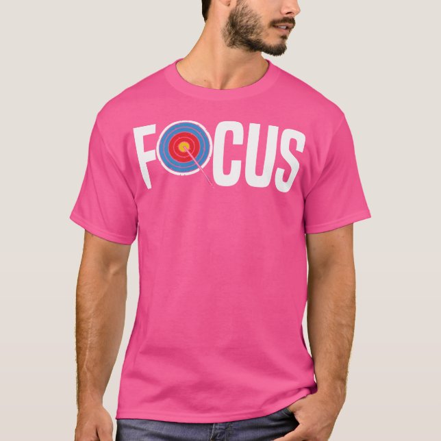 Archery Coach Arrows Target Bowman Bow Archer Focu T Shirt (Framsida)