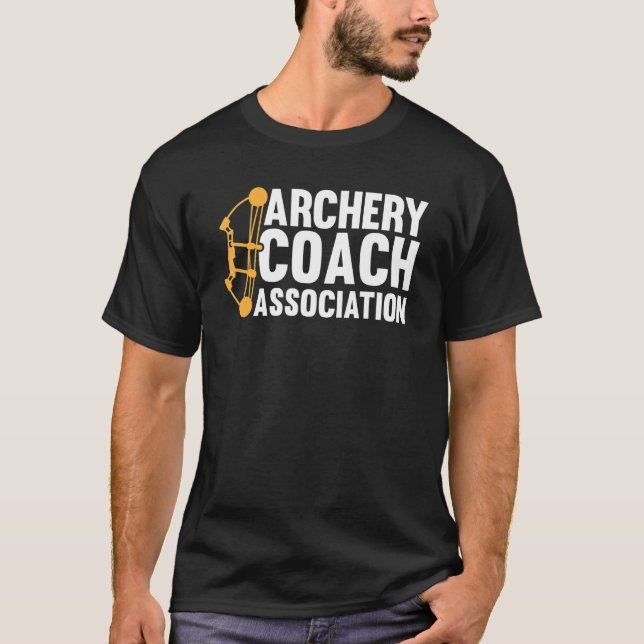 Archery Coach Association Bowman Bow Archery Coa T Shirt (Framsida)