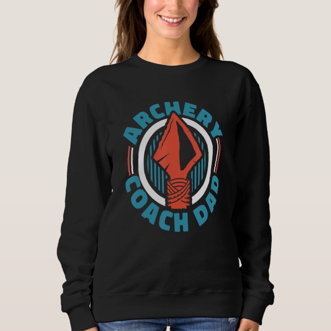 Archery Coach Pappa Bowman Bow Arrows Trainer Arch T Shirt (Framsida)