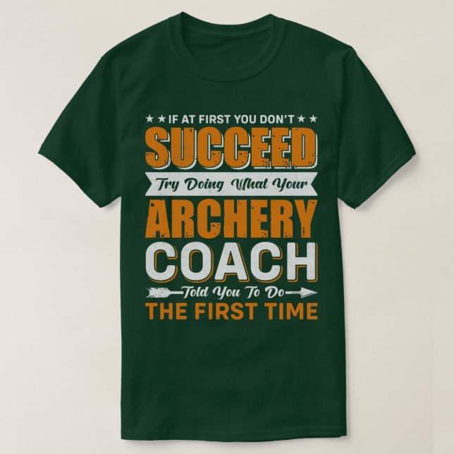 Archery Coach T Shirt (Design framsida)