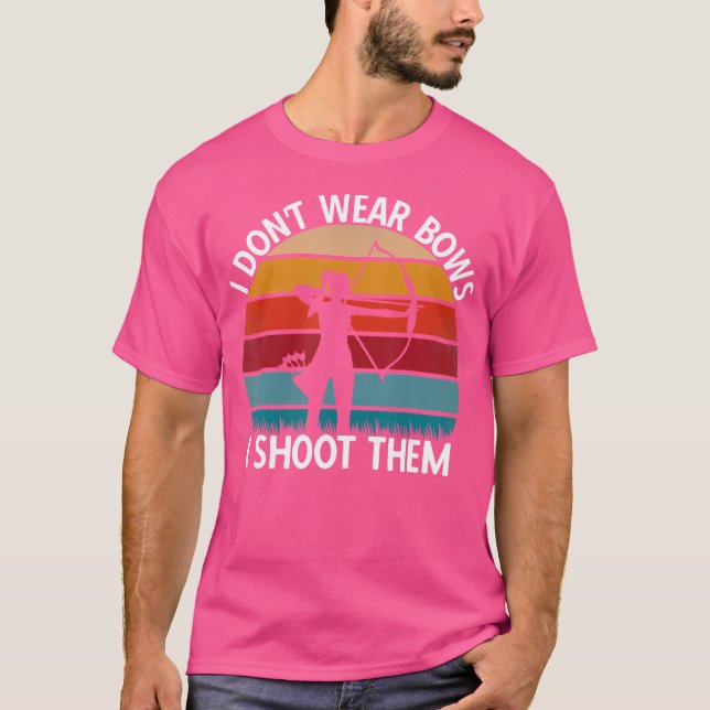 Archery Crossbow Bow Hunting Acher Archery T Shirt (Framsida)