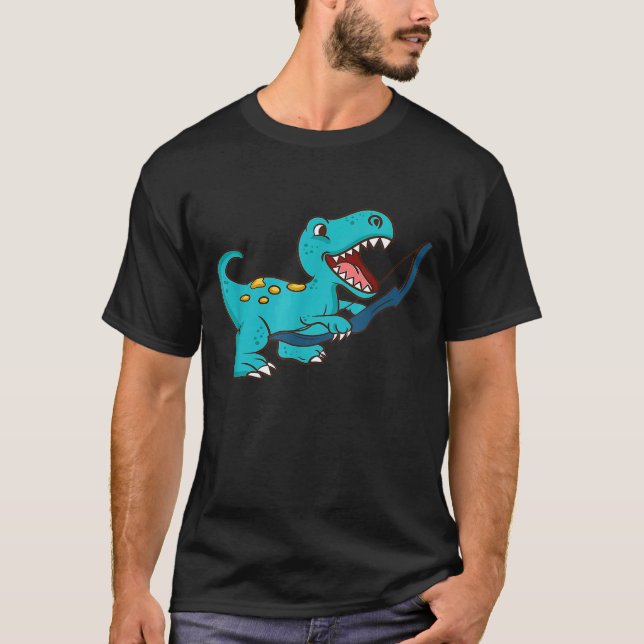 Archery Dinosaur T Shirt (Framsida)
