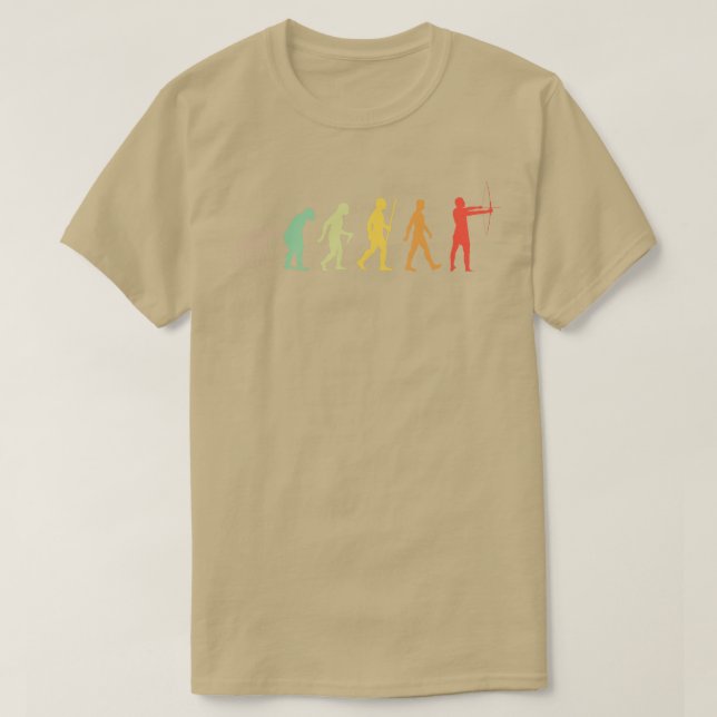 Archery Evolution Gift Archer T Shirt (Design framsida)