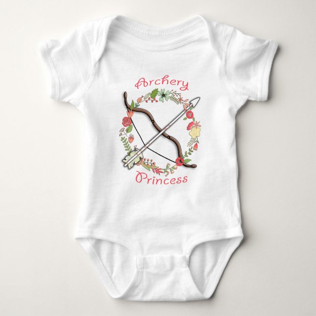 Archery Flower Princess T Shirt (Framsida)