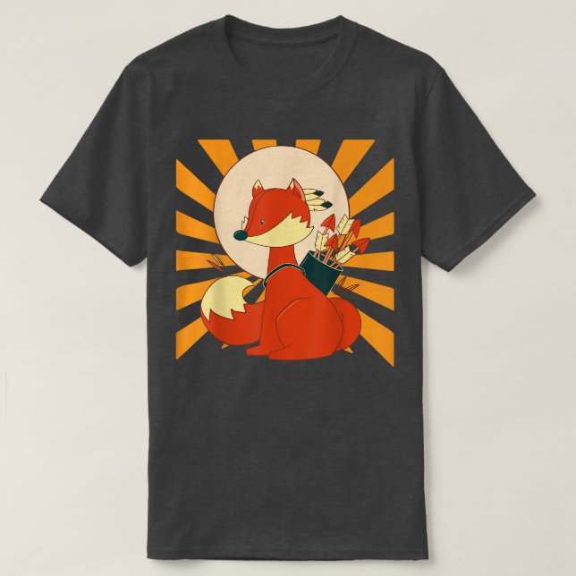 Archery Fox T Shirt (Design framsida)