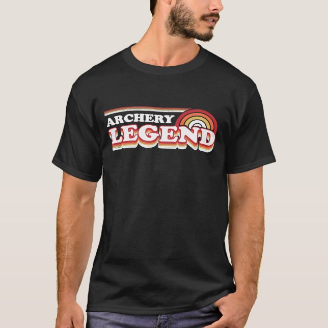 Archery Funny Archery Legend T Shirt (Framsida)